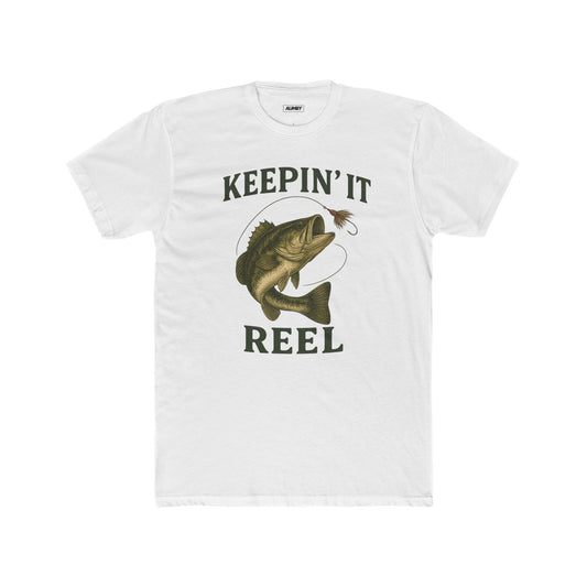 Keepin It Reel Fishing T-Shirt - Bass Fishing Shirt - Fisherman Dad Gift - Outdoors Shirt - Catch of the Day Tee | FREE SHIPPING